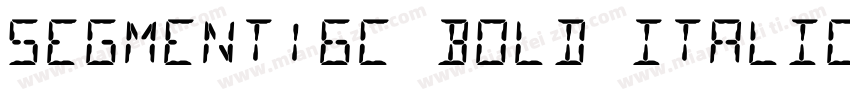 Segment16C Bold Italic字体转换